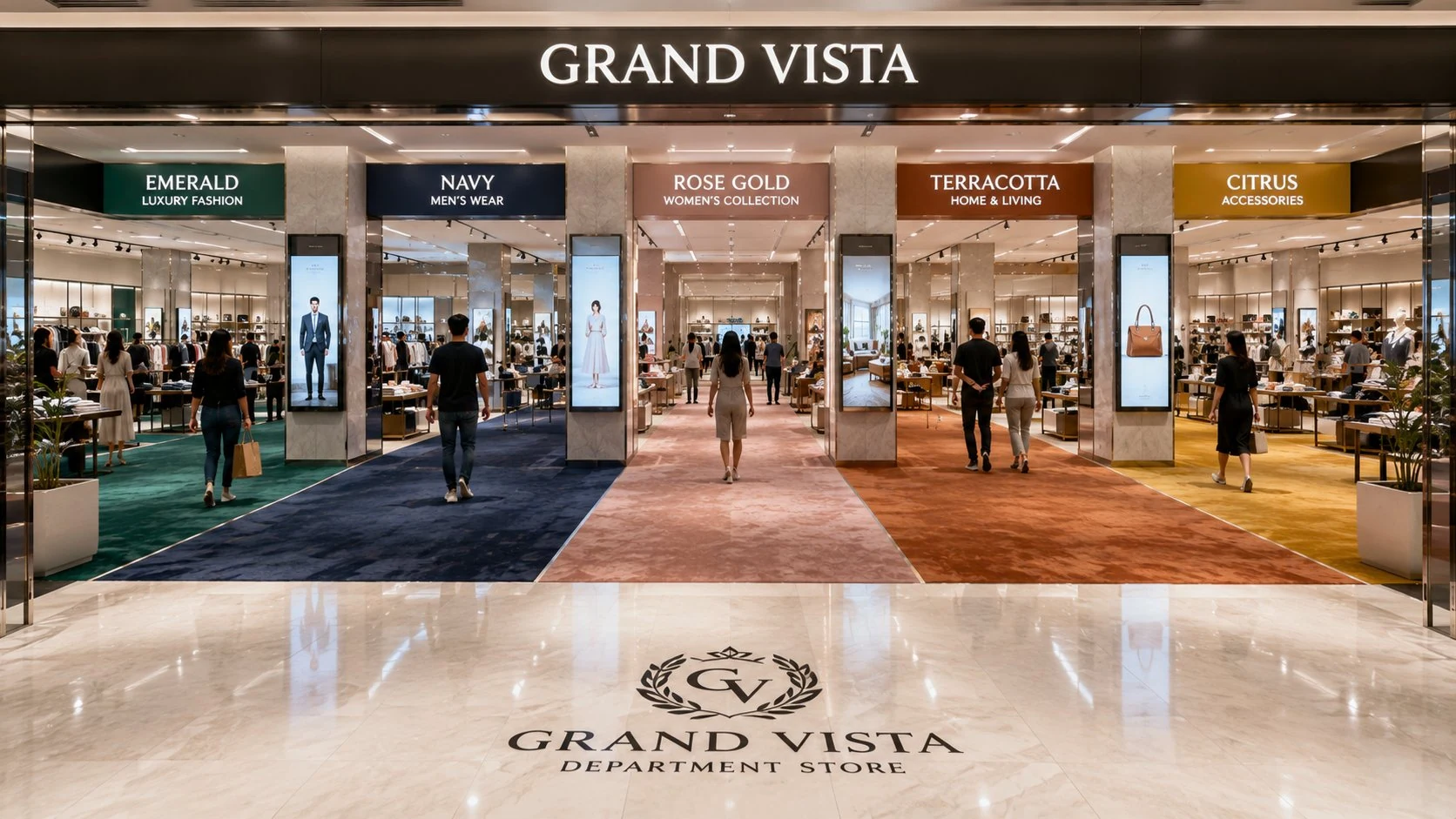 Department Store Carpet Tiles Planning - India
