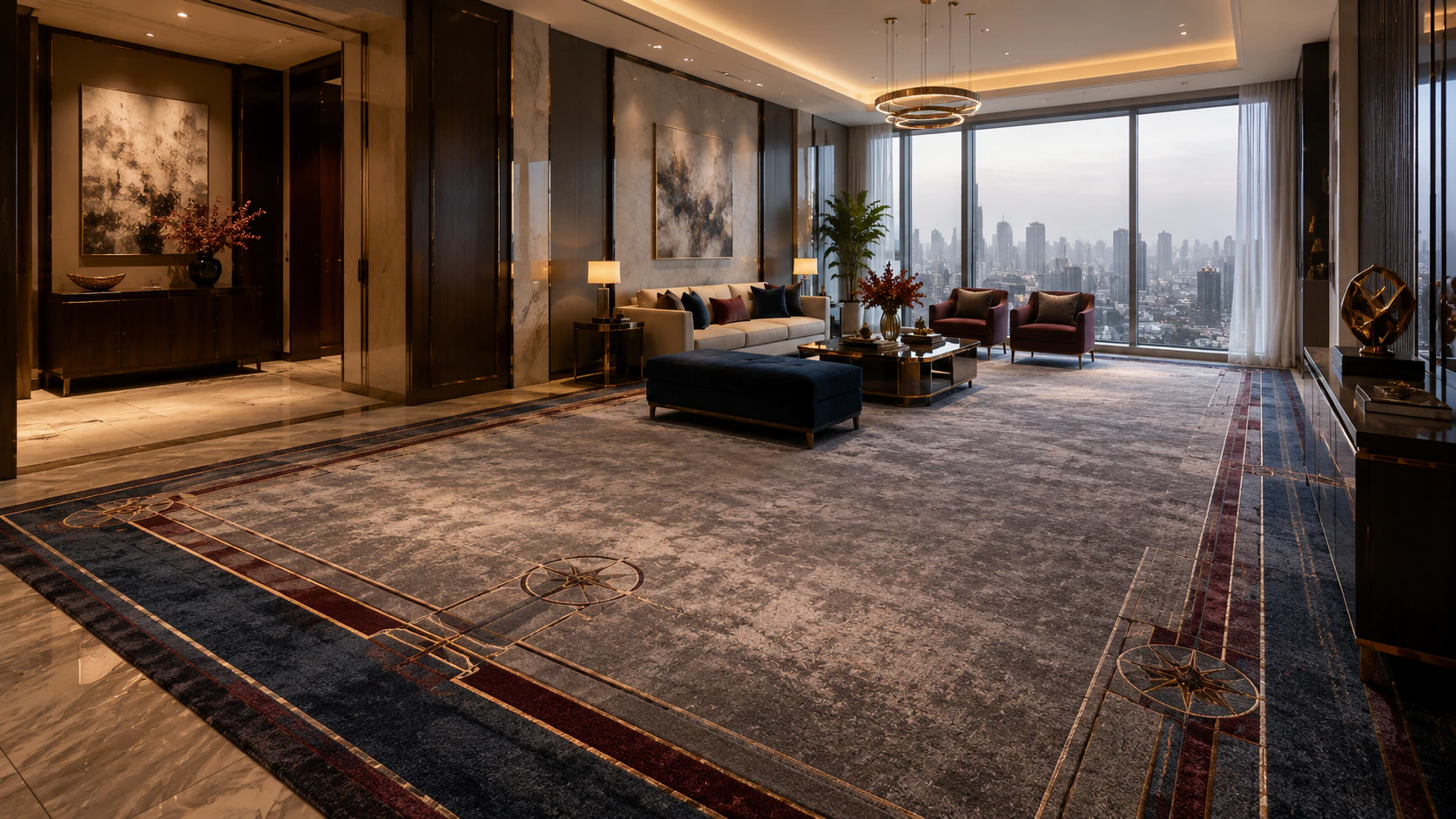 Luxury Residential Custom Carpet Planning - Mumbai